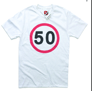 5o-Tshirt copy 50 mph Teeshirt - OldPain2Go